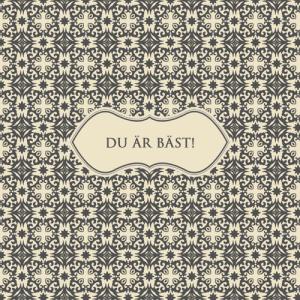 Kort "Du är bäst"