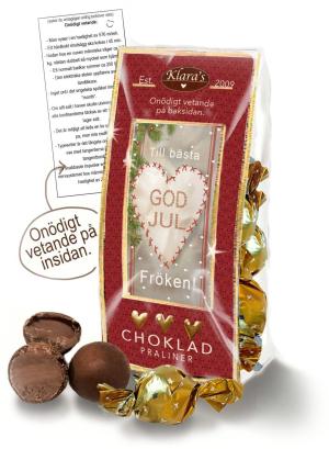 God Jul Fröken - Lyxiga chokladpraliner